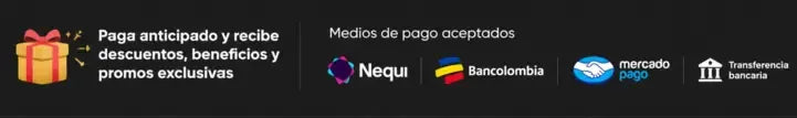 Paga anticipado y recibe beneficios